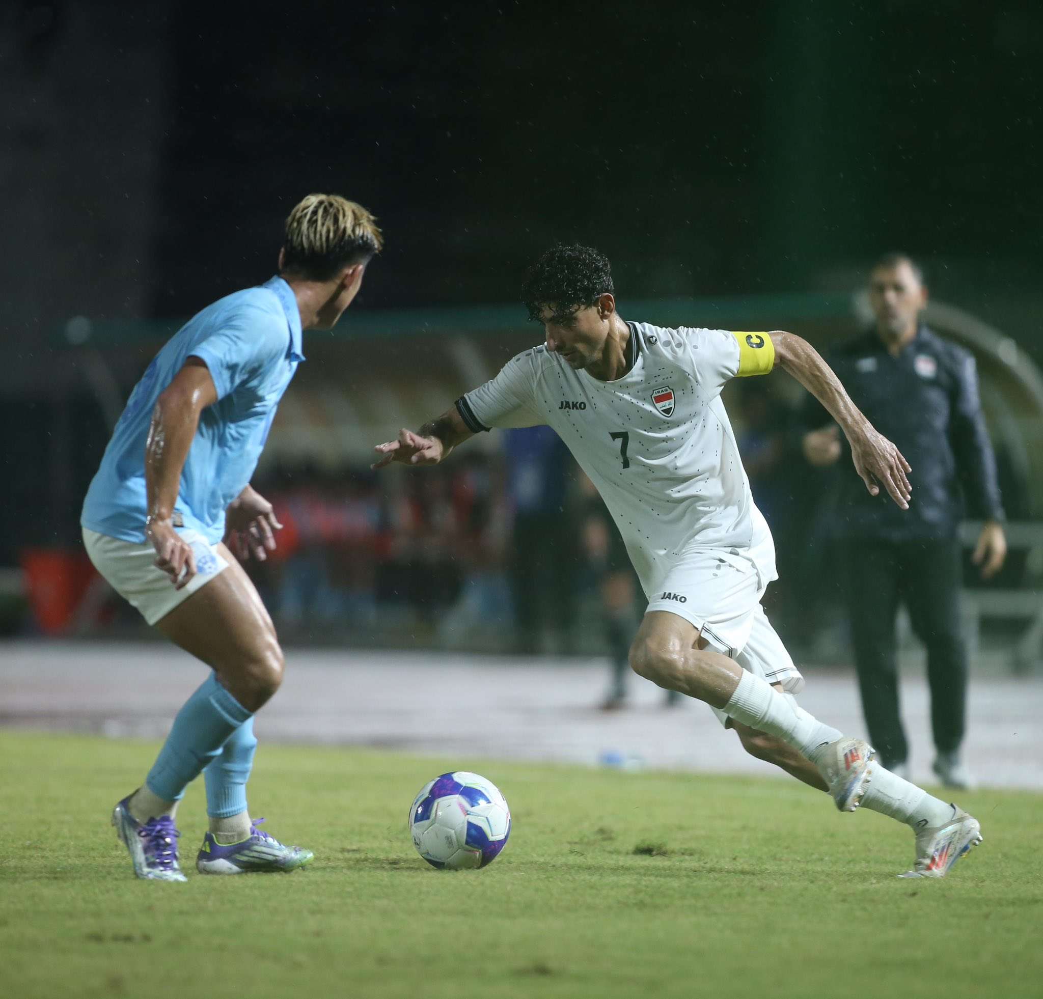 مباراة الأولمبي العراقي ضد كمبوديا