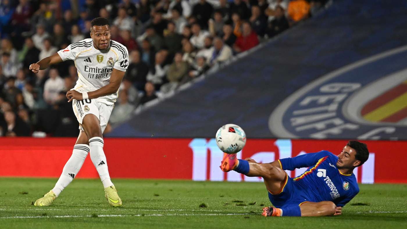Mbappé Real Madrid Getafe 2025 La Liga foto