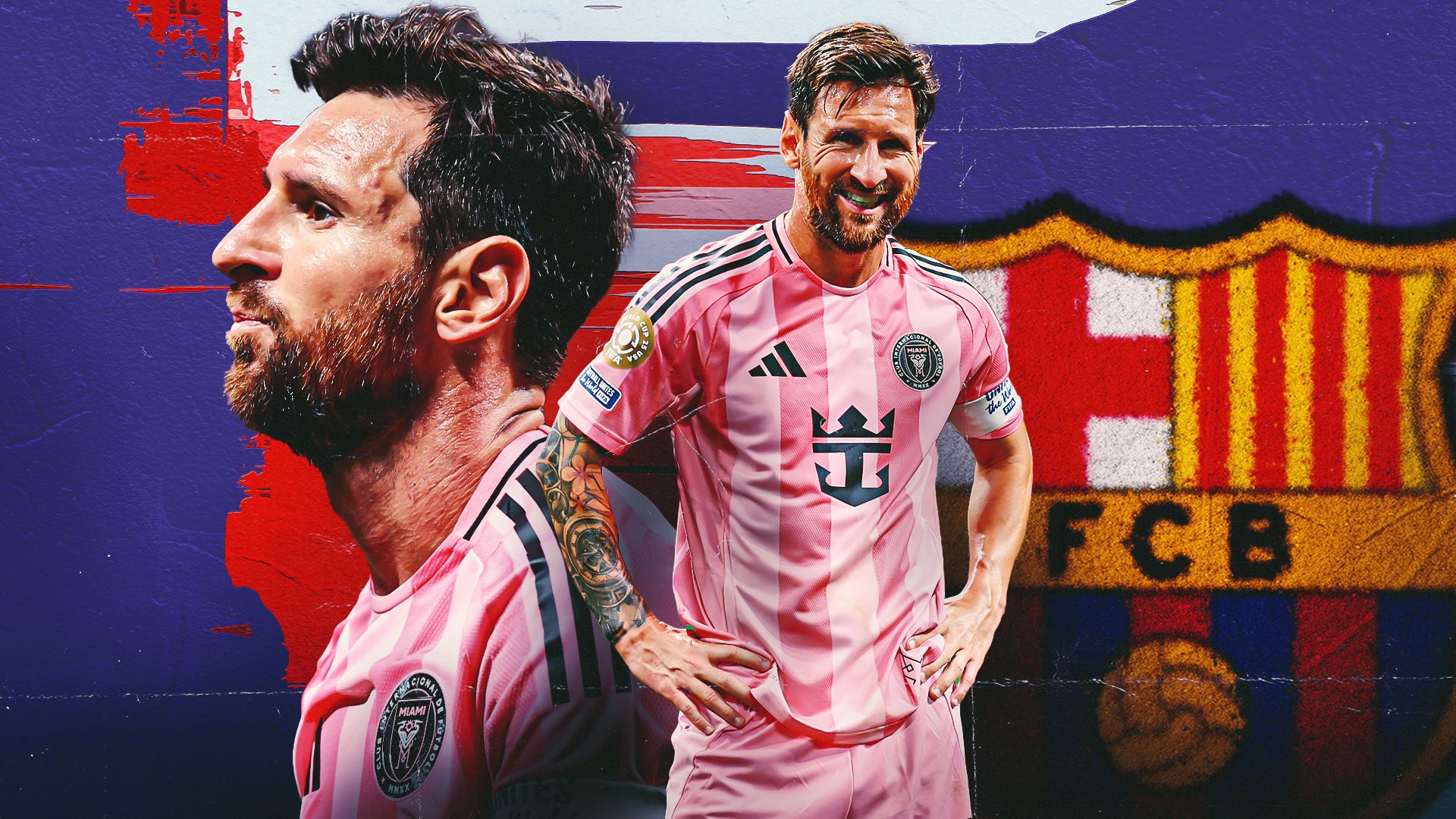 Lionel Messi Barcelona return GFX