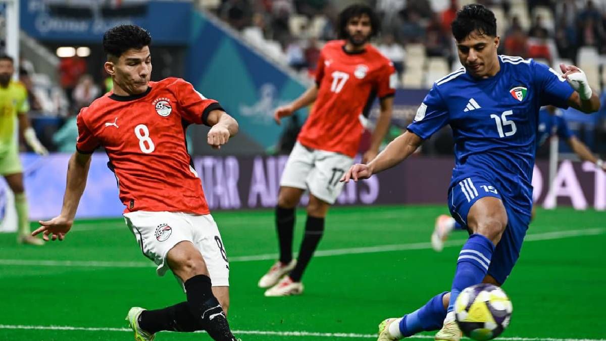 Foto de Egipto vs Kuwait en la Copa Árabe en Qatar