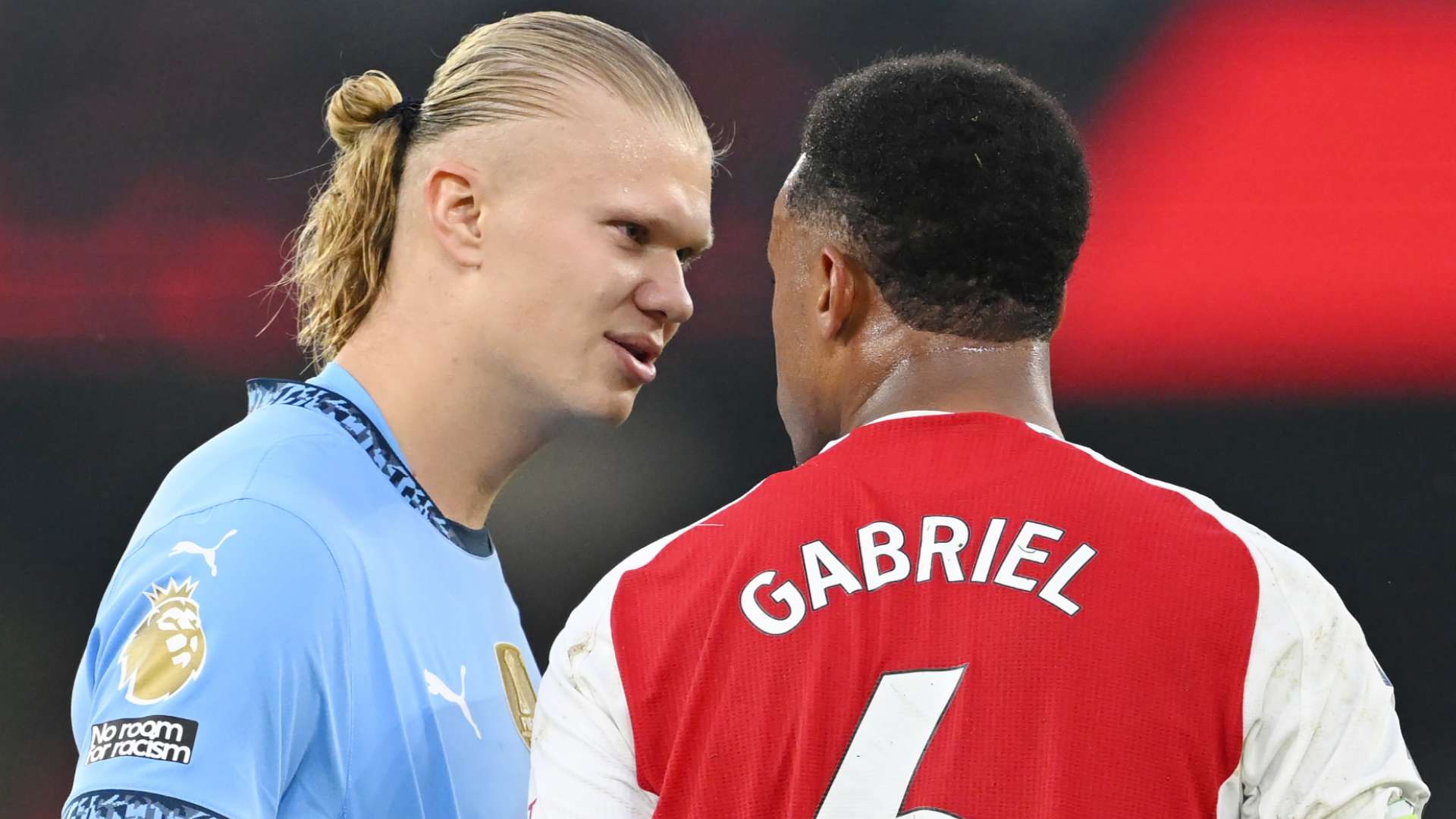 Erling Haaland Gabriel Magalhaes Manchester City Arsenal 2025-26