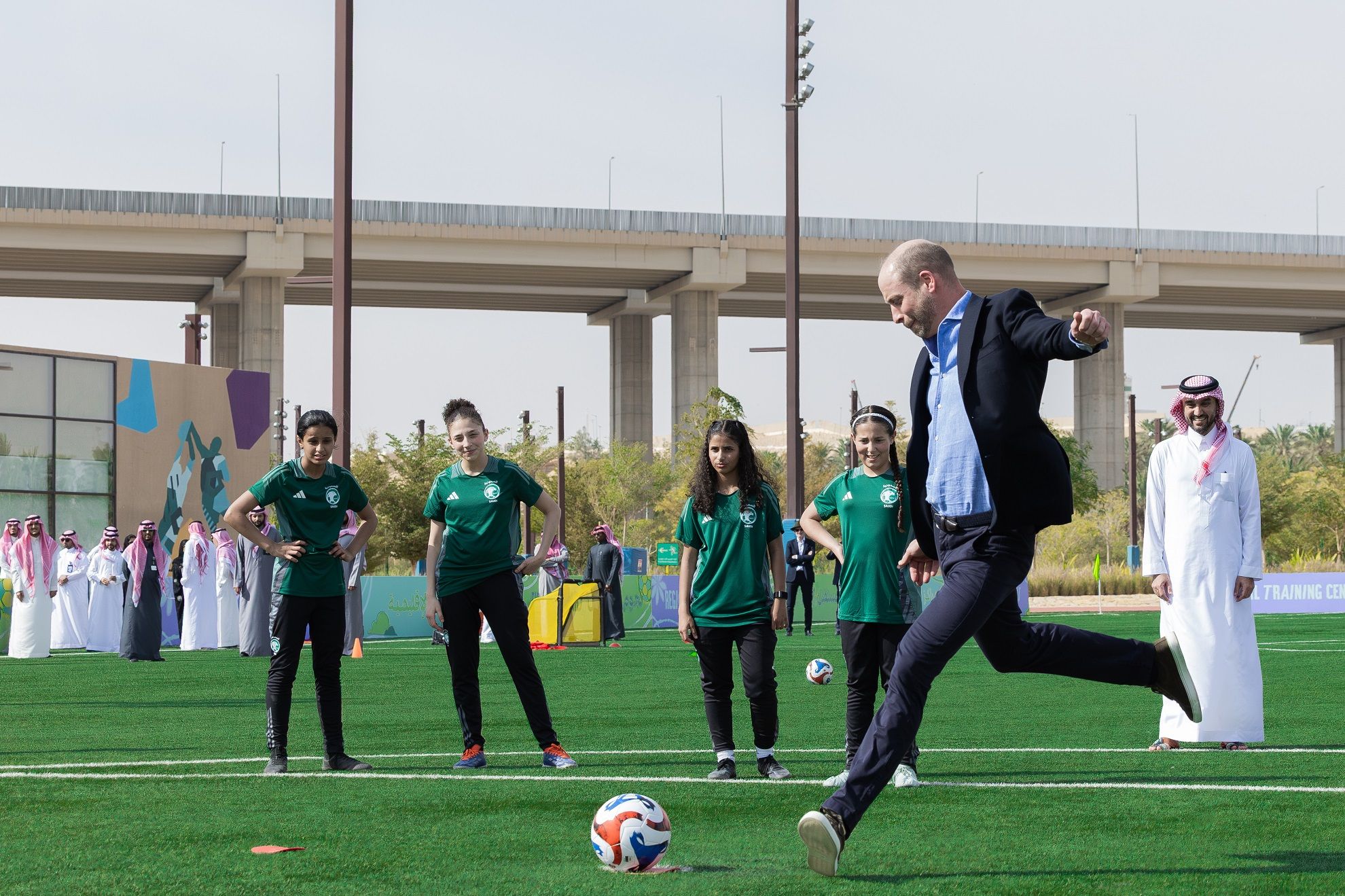Visit of Prince William to Riyadh training center
