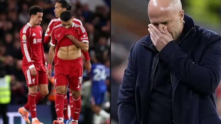 حزن محمد صلاح وأرني سلوت