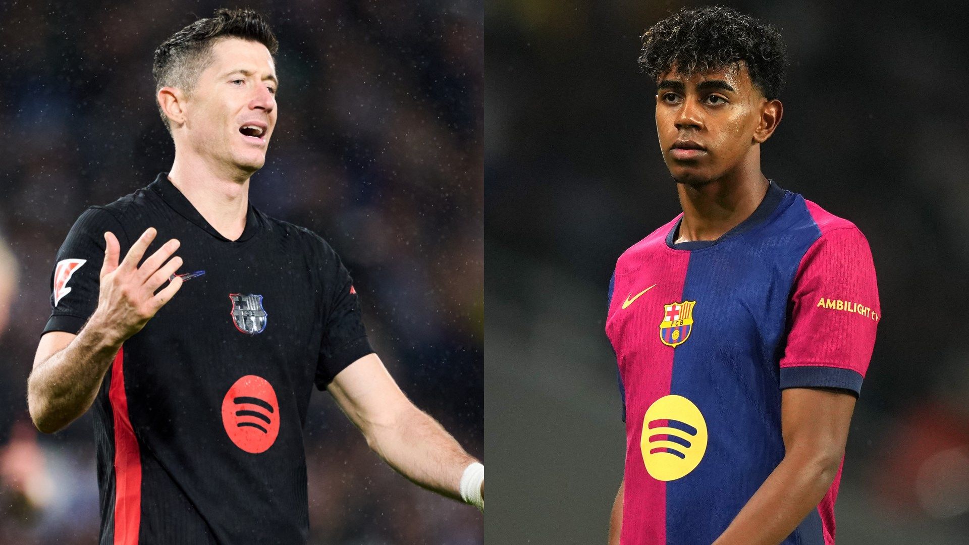 Robert Lewandowski Lamine Yamal