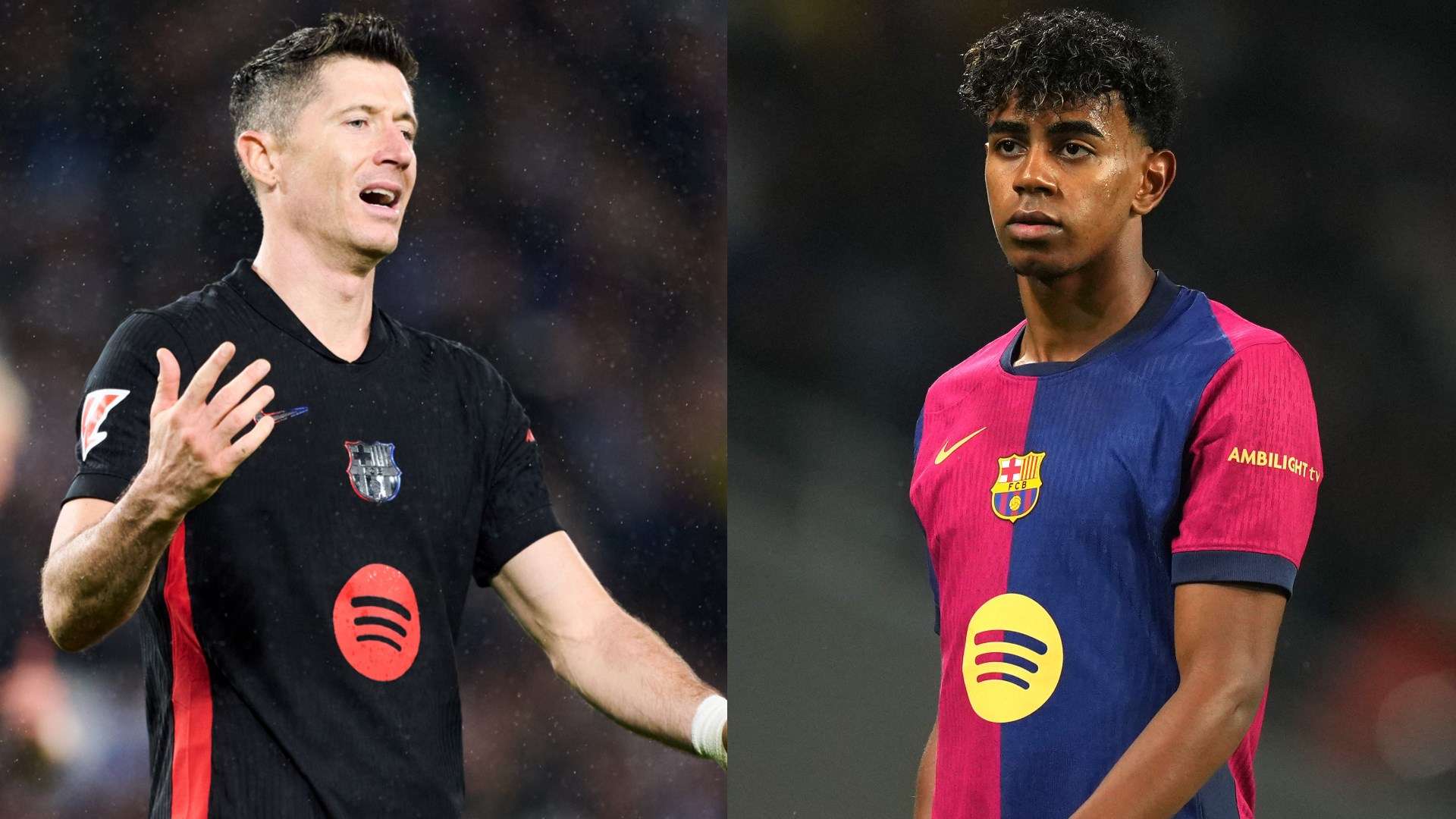 Robert Lewandowski Lamine Yamal