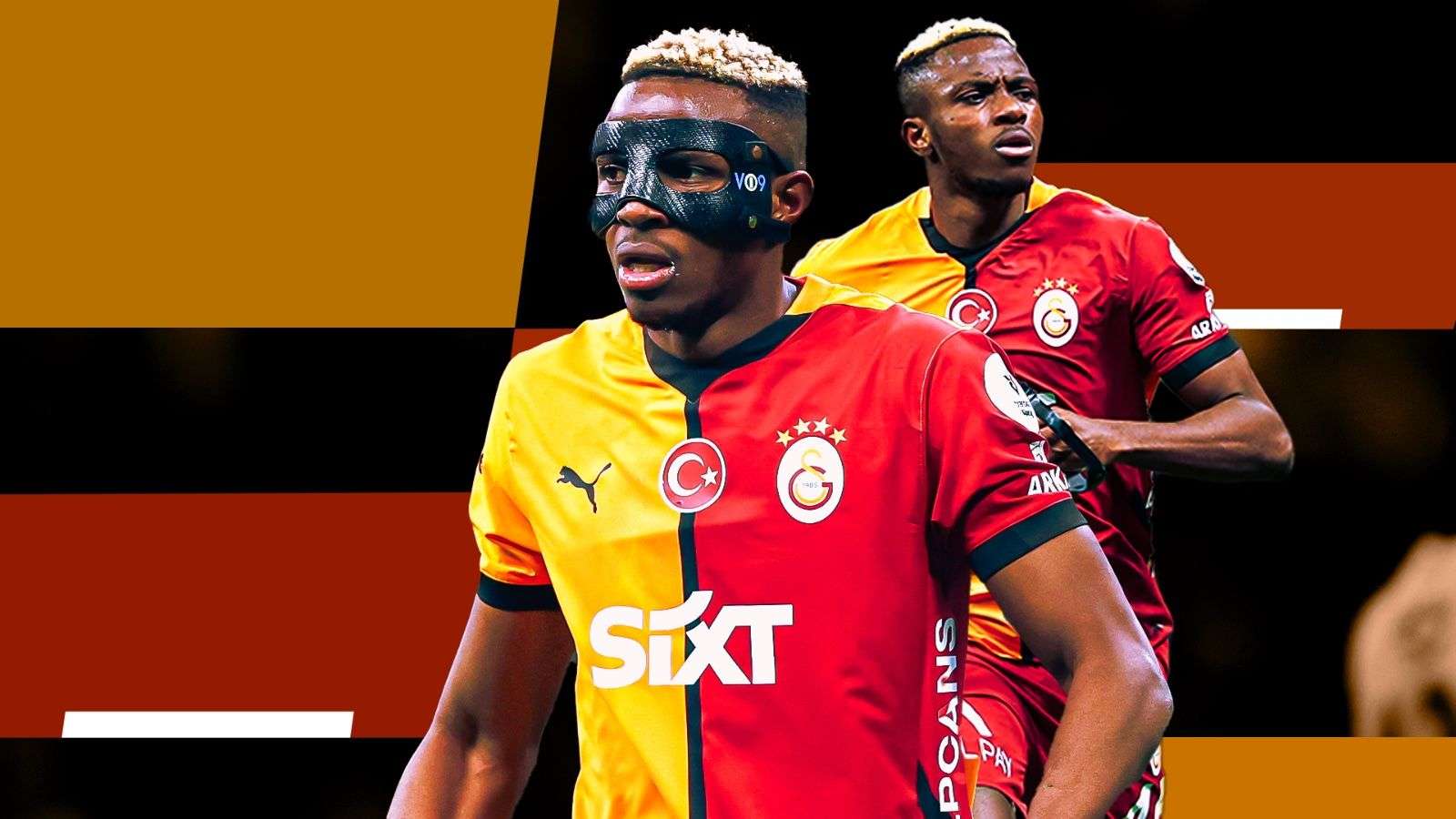 Grafica Osimhen Galatasaray 2025 doppio