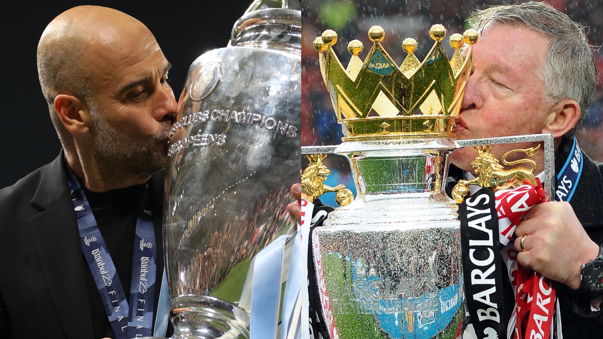Pep Guardiola Sir Alex Ferguson