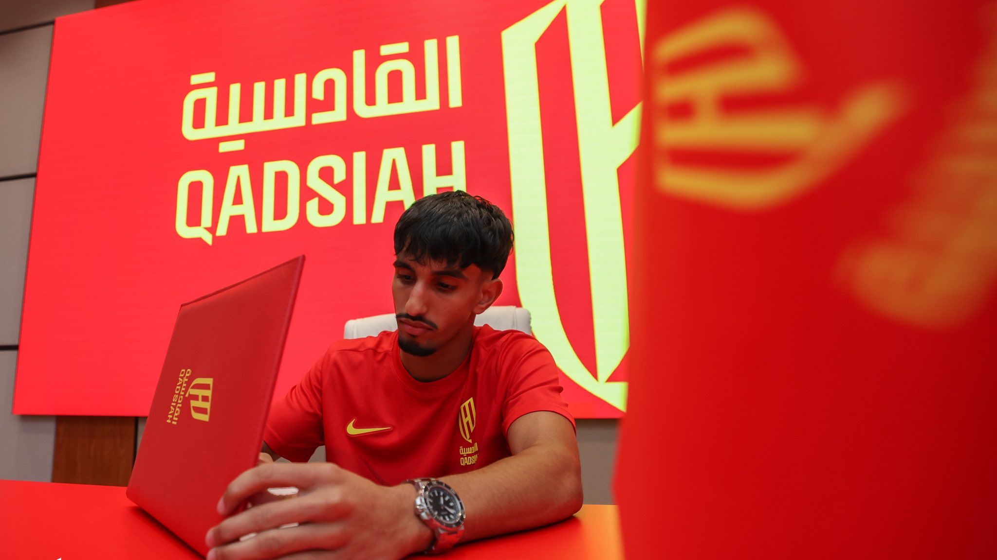 عمار اليهيبي لاعب فريق القادسية تحت 21 عامًا