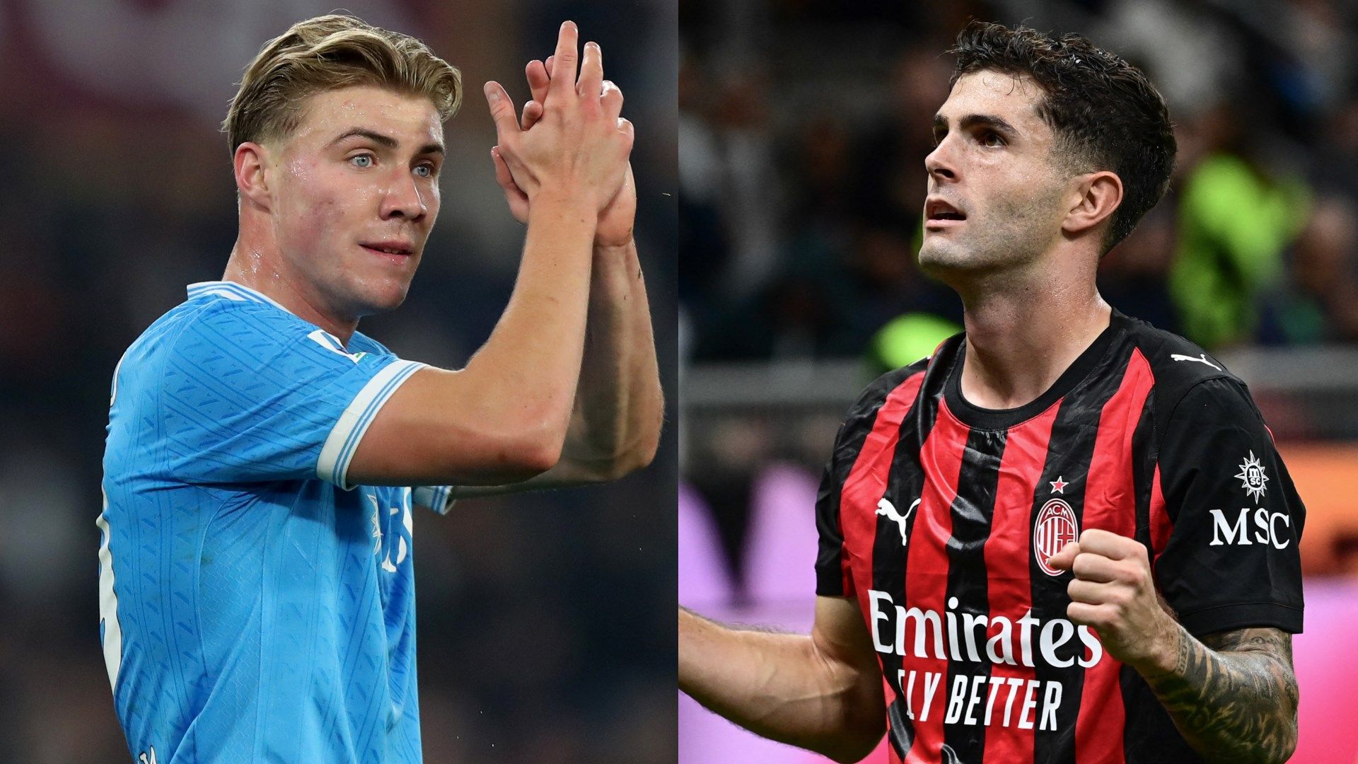 Hojlund Pulisic Napoli Milan