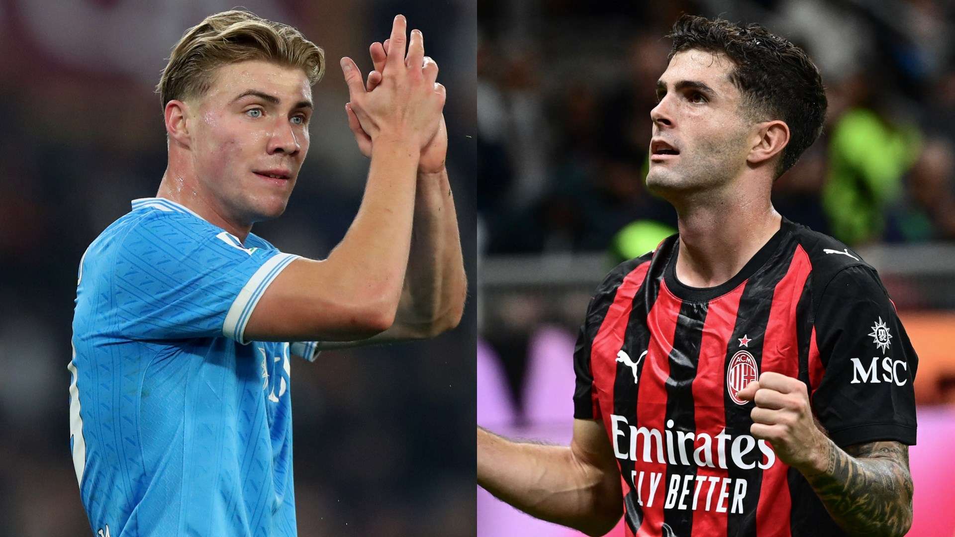 Hojlund Pulisic Napoli Milan