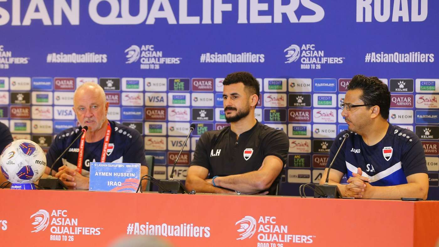 المؤتمر الصحفي لمنتخب العراق قبل مواجهة الأردن