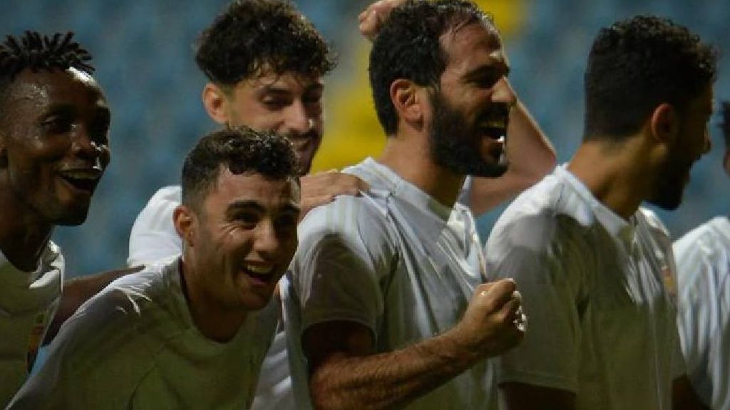 احتفال لاعبي الجونة