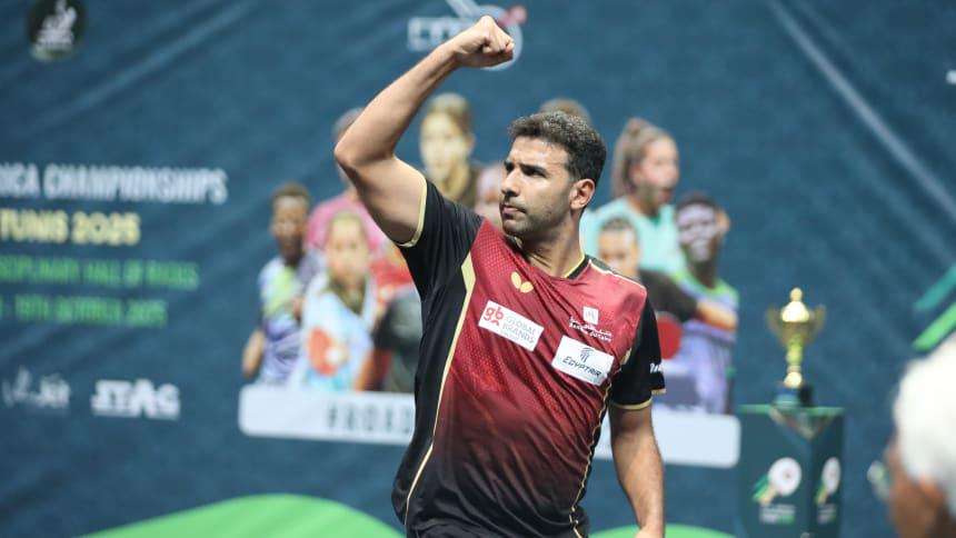 عمر عصر بطل أفريقيا في تنس الطاولة
