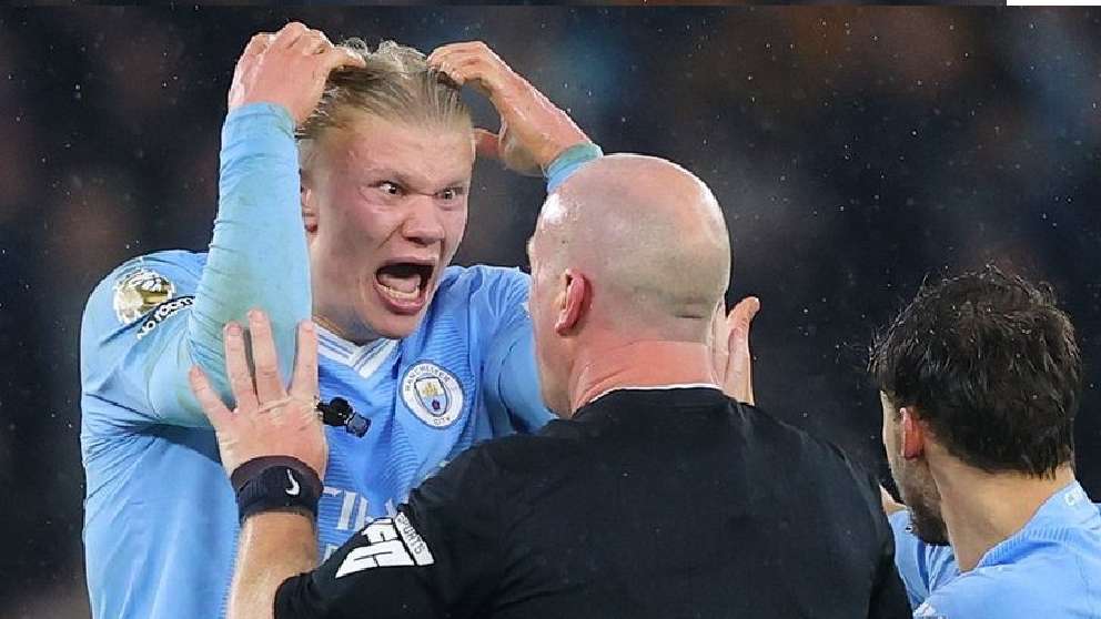 Erling Haaland angry