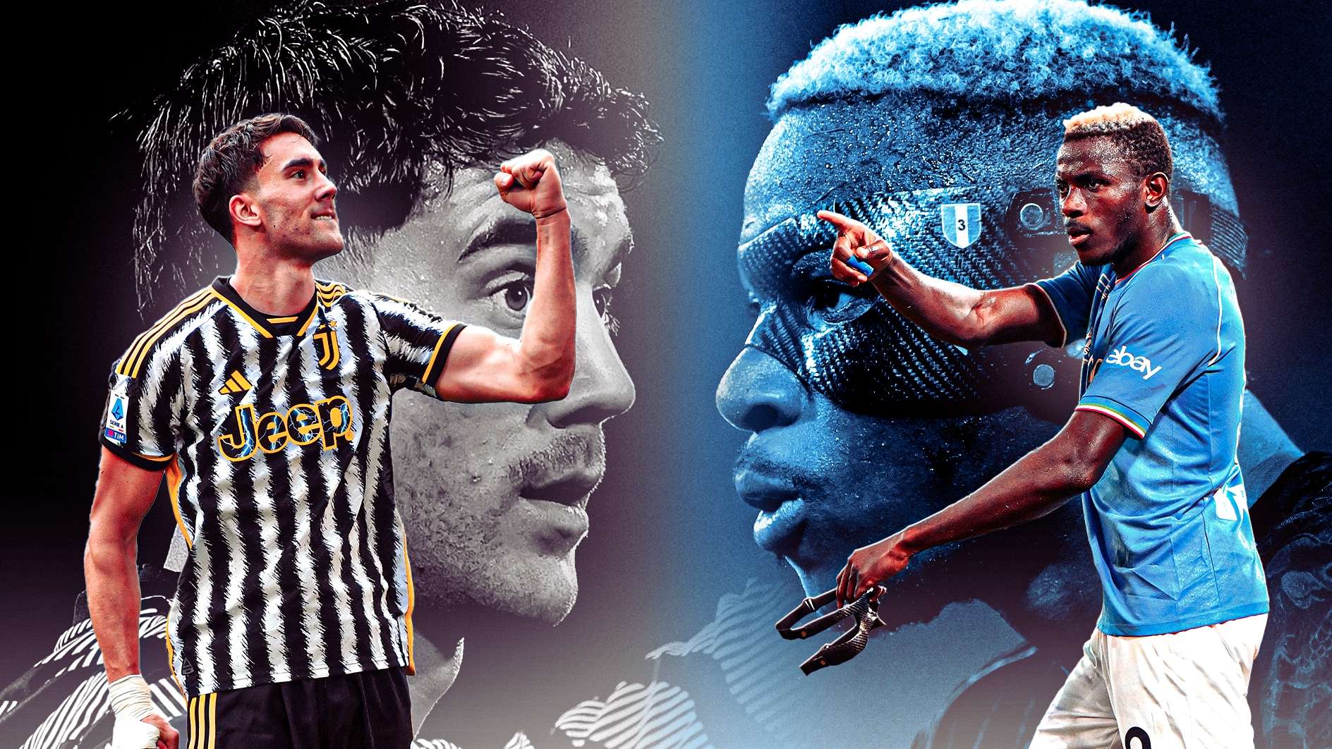 Vlahovic Osimhen Juventus Napoli desktop