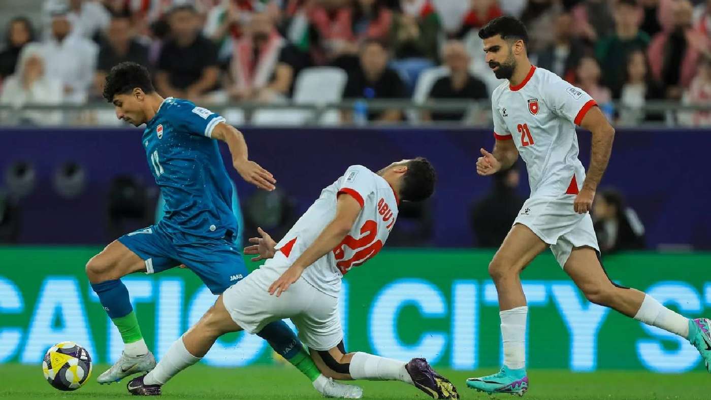 مباراة الأردن والعراق في كأس العرب
