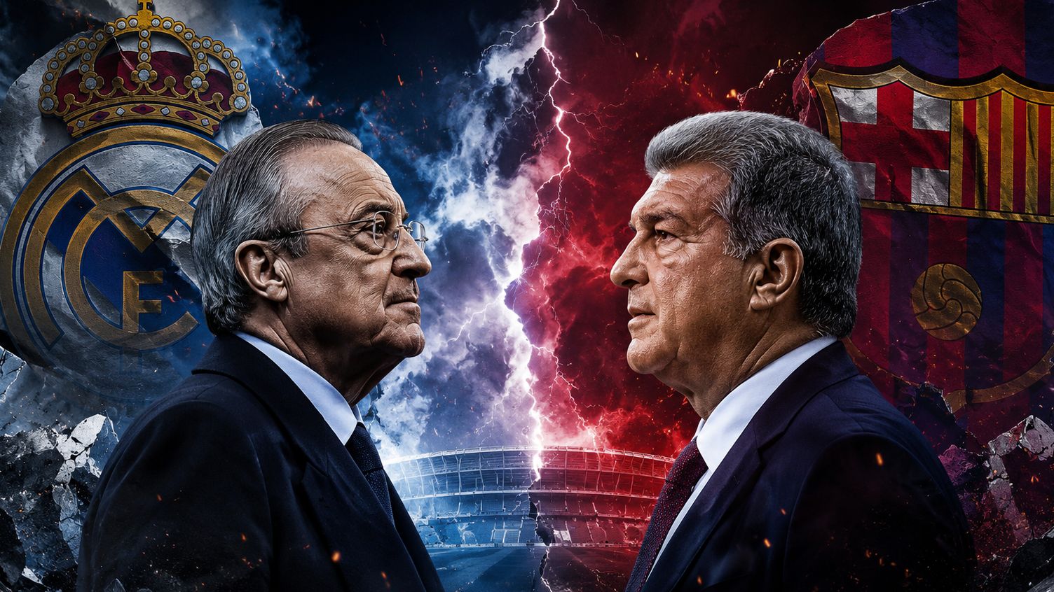 تصعيد غير مسبوق: ريال مدريد يطلب من يويفا تجريد برشلونة من ألقابه الأوروبية