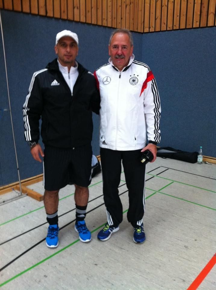 تمام حوراني في تدريبات الاتحاد الألماني