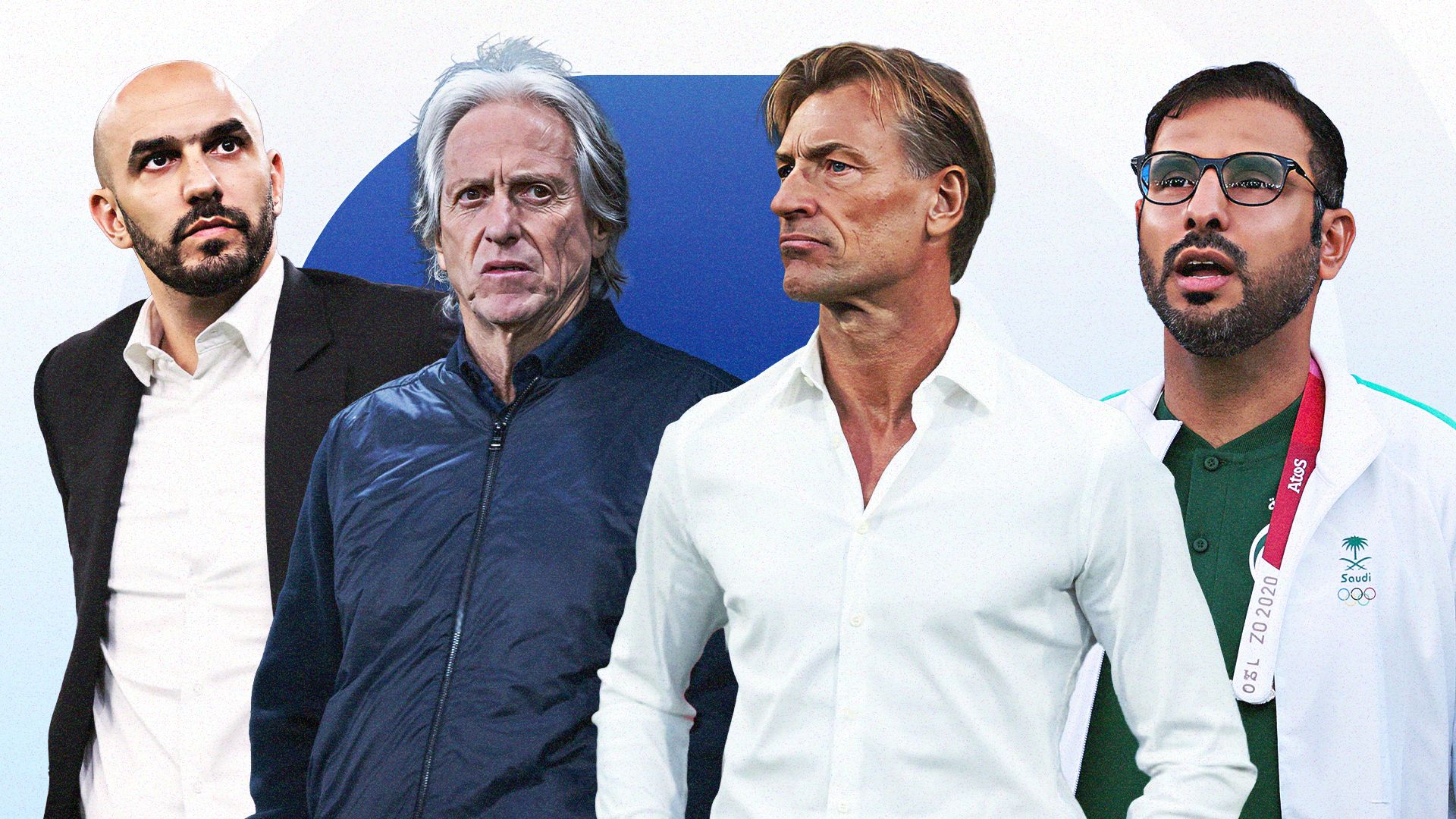 هيرفي رينارد - وليد الركراكي - جورجي جيسوس - سعد الشهري - herve Renard - jorge jesus - khaled al atawi - walid al regragui