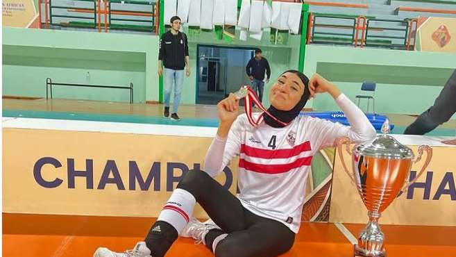 مريم متولي لاعبة منتخب مصر للكرة الطائرة