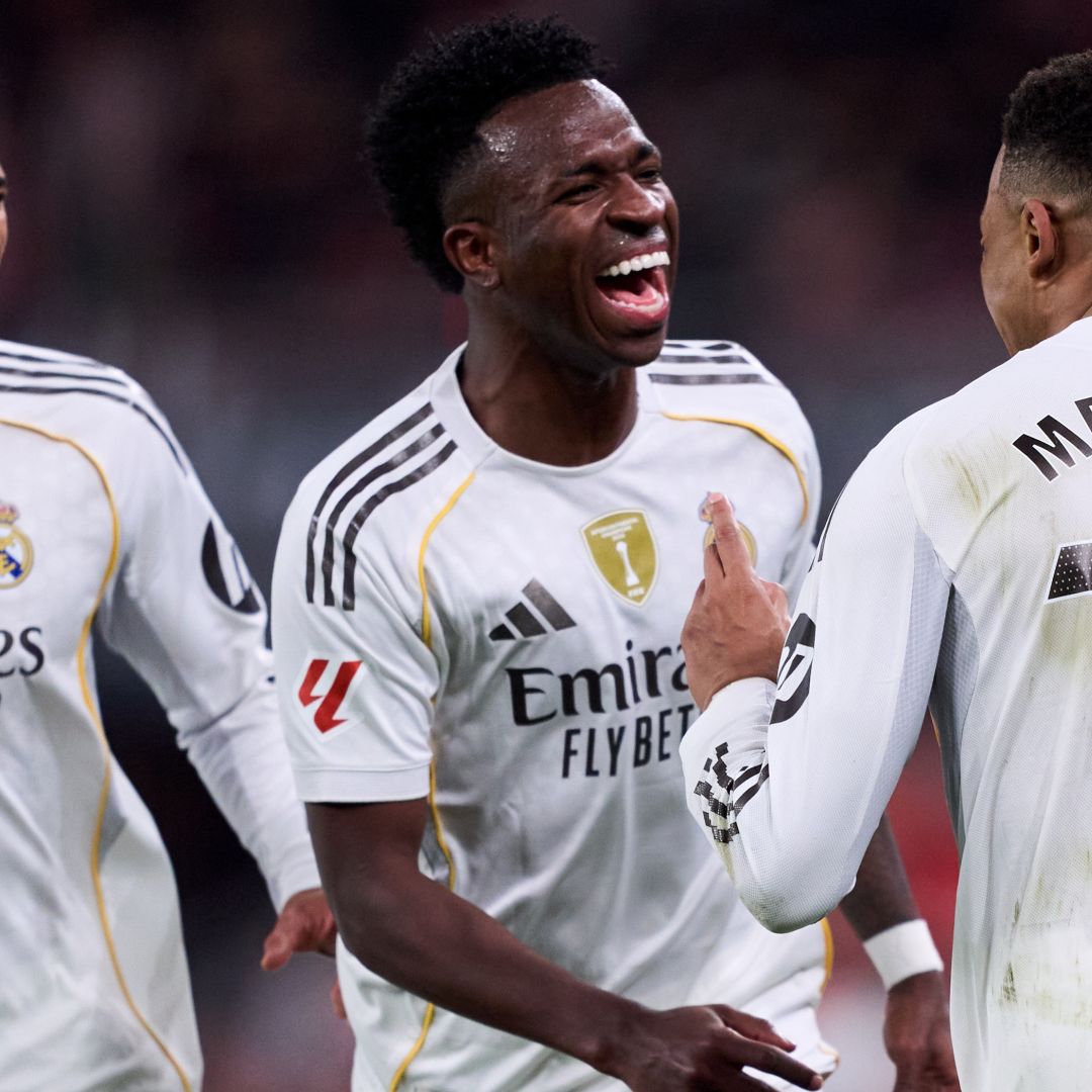 Jude Bellingham Vinicius Junior Kylian Mbappe Real Madrid 2025-26