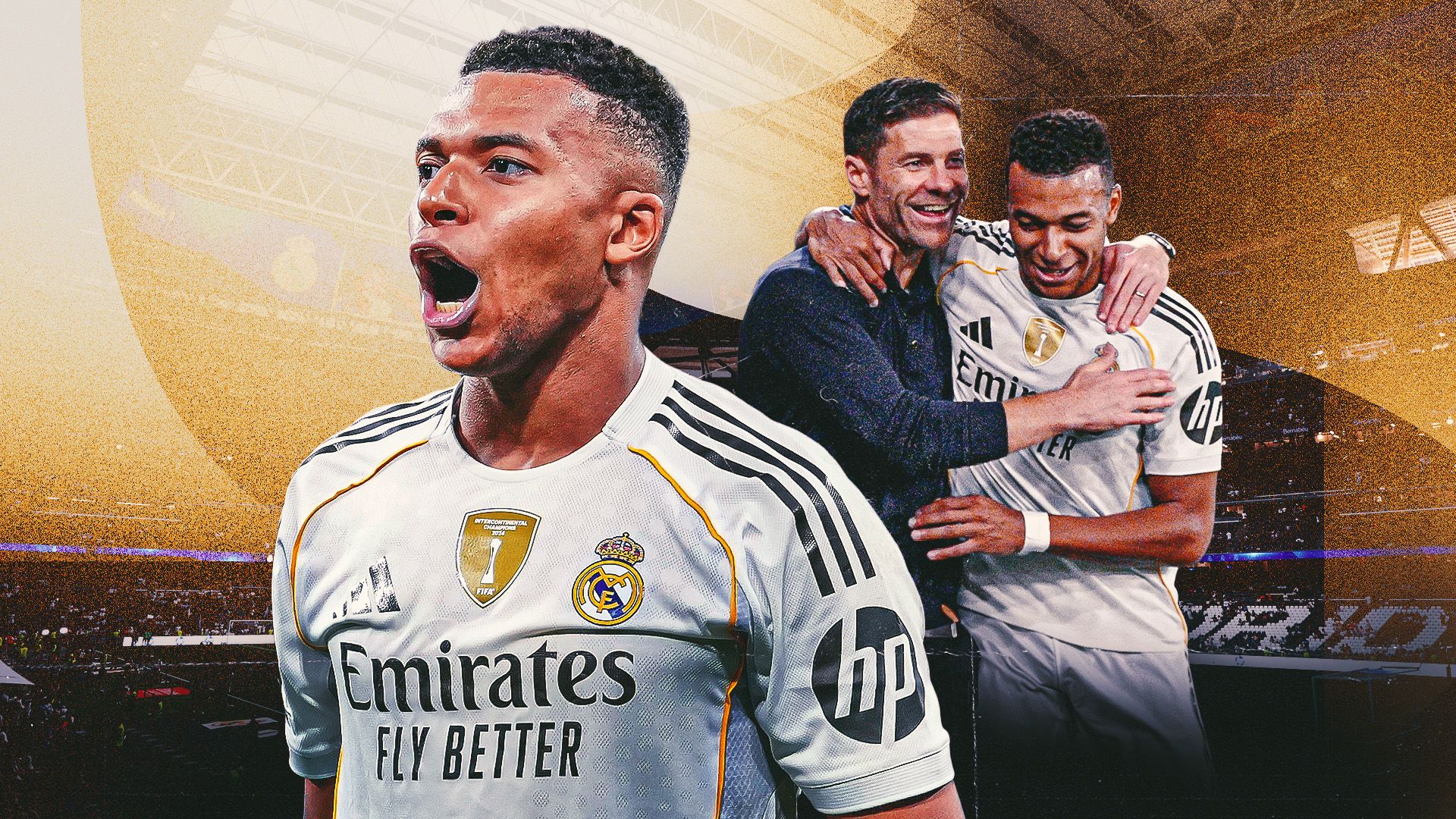 Kylian Mbappe Real Madrid GFX