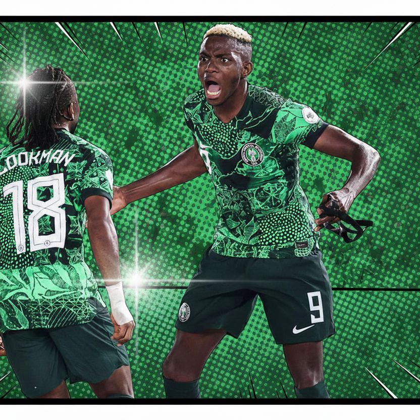 Ademola Lookman et Victor Osimhen Nigeria Mozambique CAN 2026