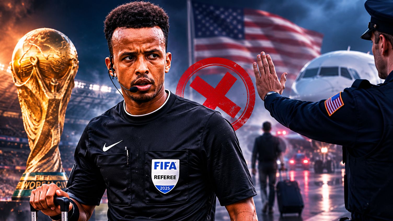 أزمة جديدة.. ترحيل حكم عربي من أمريكا قبل انطلاق كأس العالم!