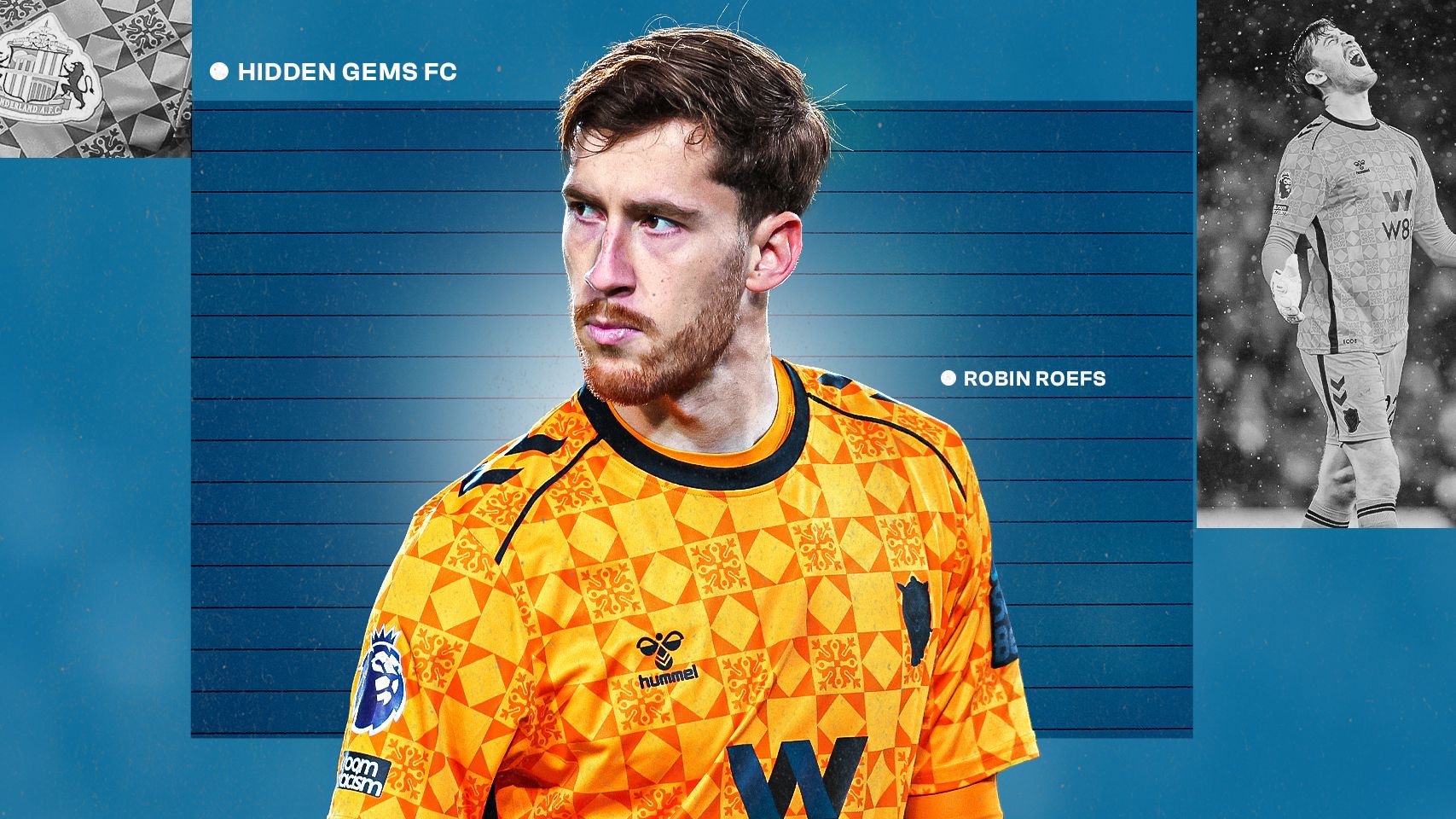 Robin Roefs Sunderland goalkeeper in action