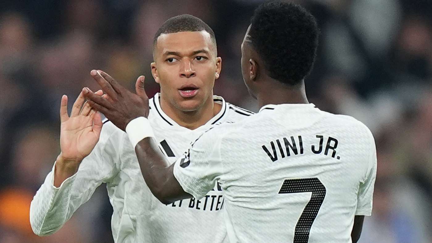 Kylian Mbappe Vinicius Junior Real Madrid 2024-25