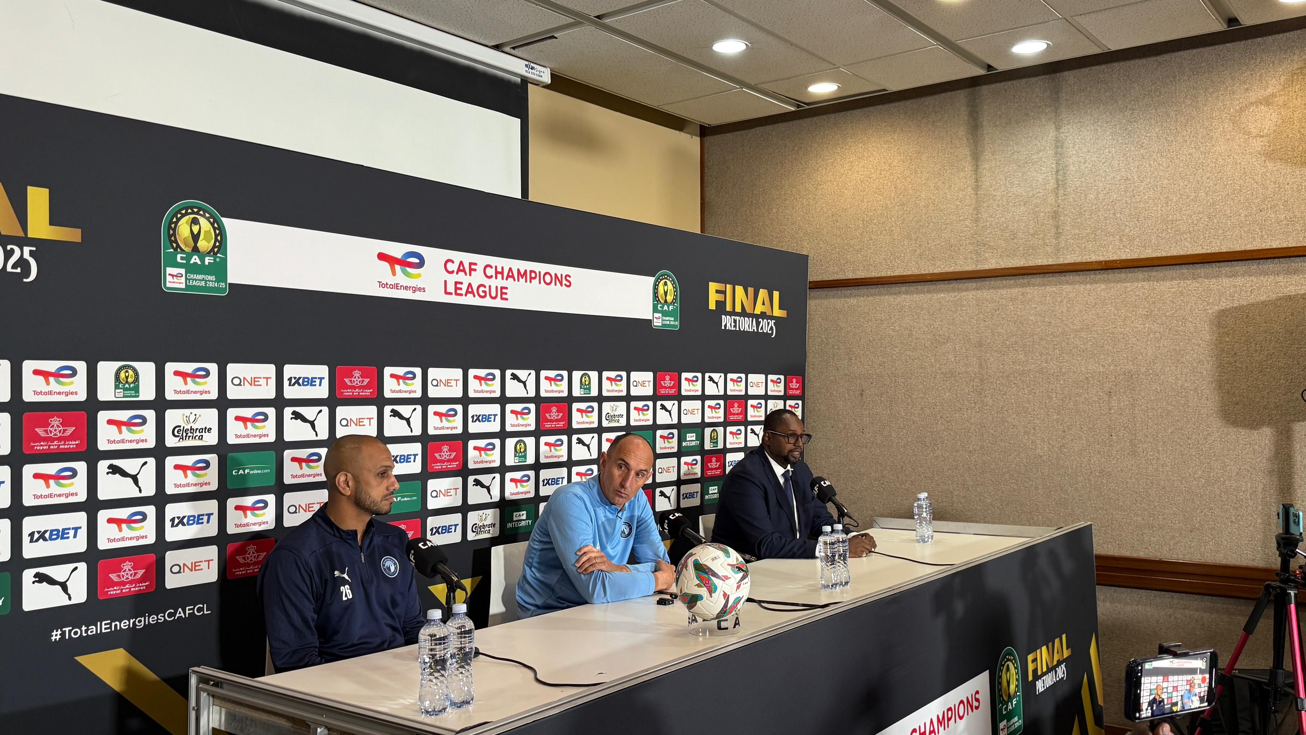 المؤتمر الصحفي لفريق بيراميدز قبل نهائي دوري أبطال أفريقيا