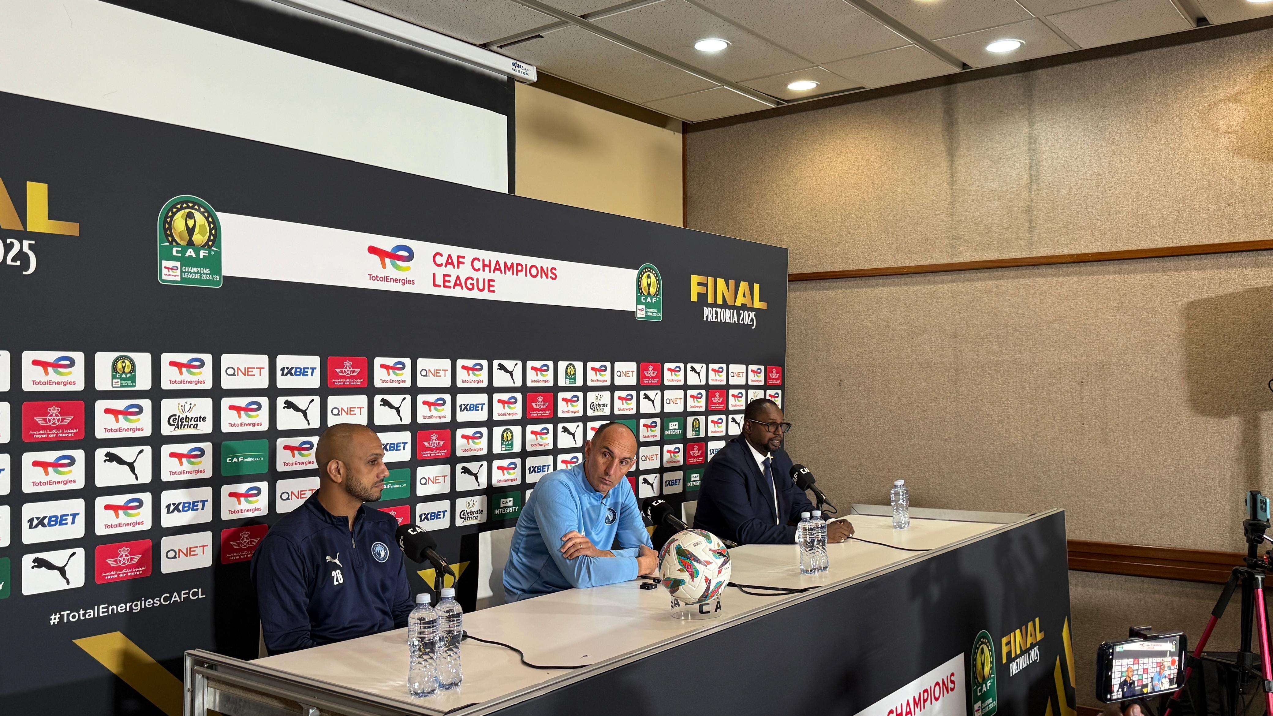 المؤتمر الصحفي لفريق بيراميدز قبل نهائي دوري أبطال أفريقيا
