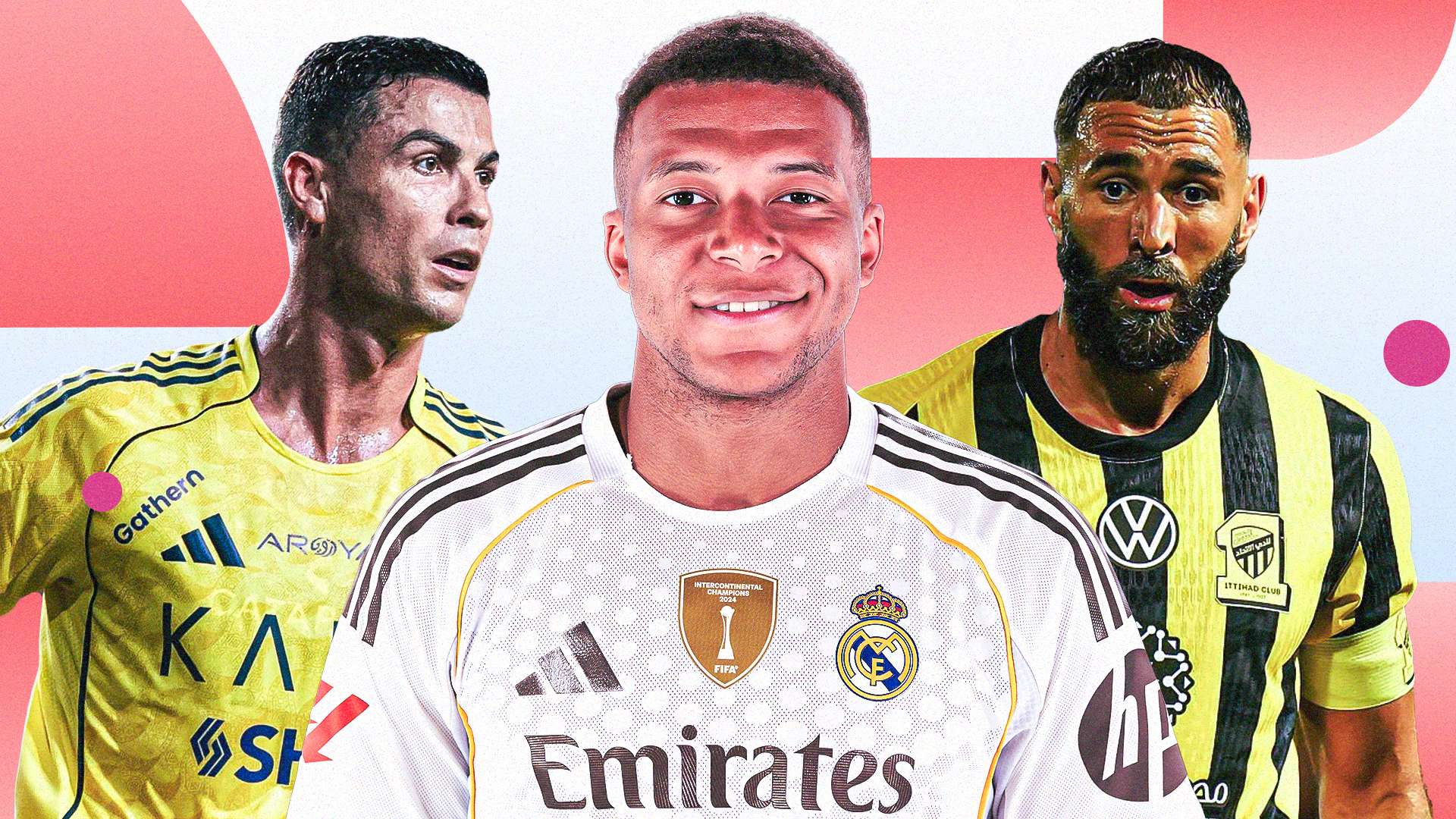 مبابي بنزيما رونالدو