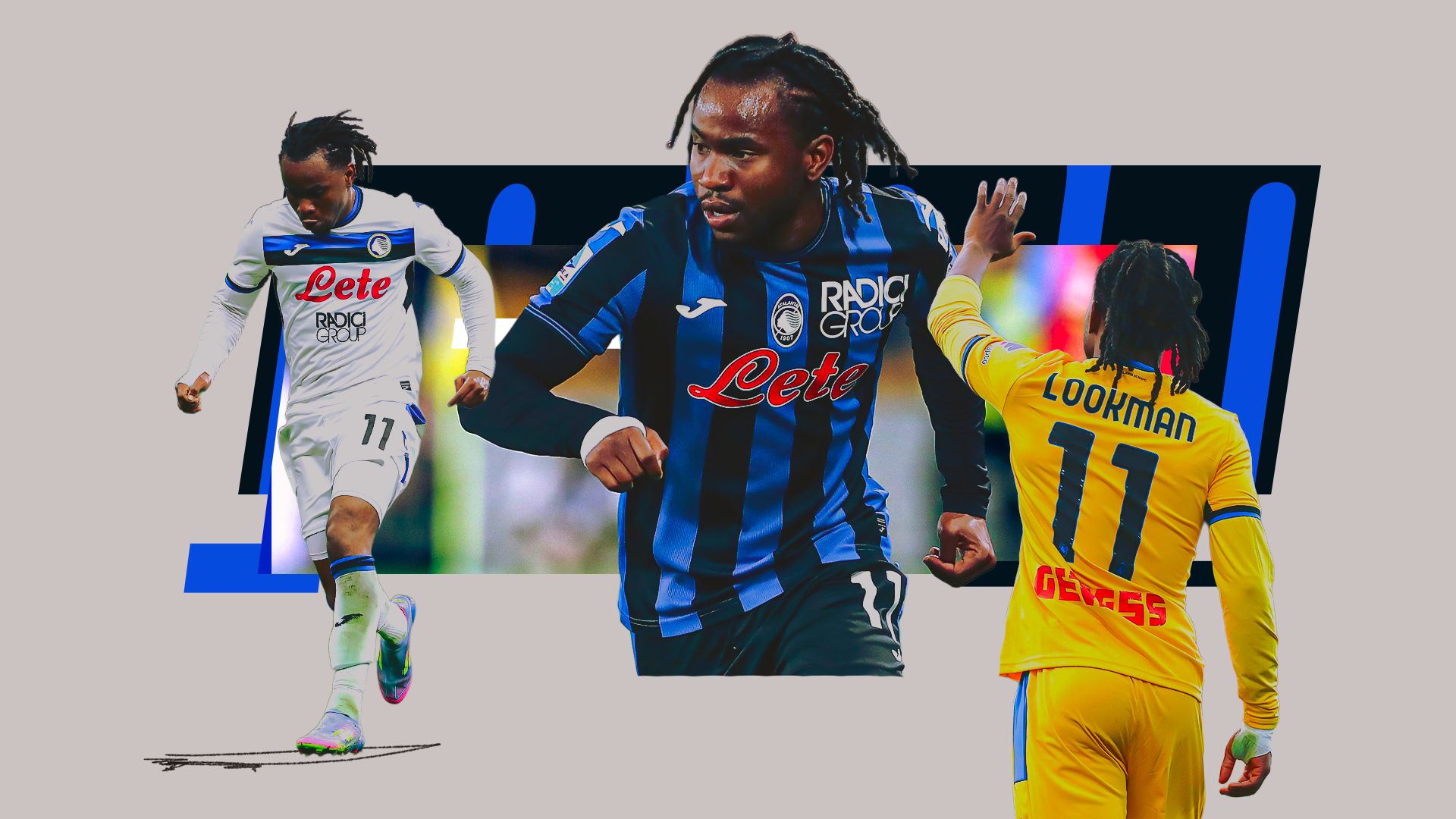 Grafica Lookman nero azzurra 2026