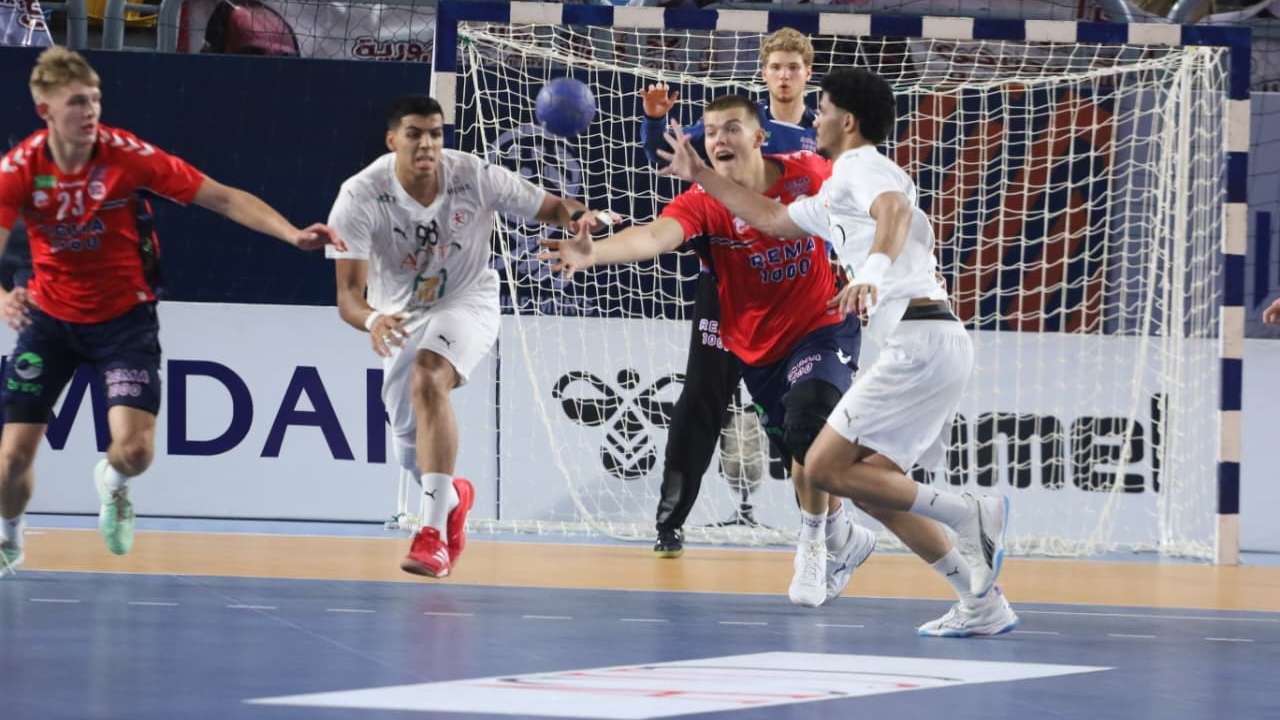 مباراة مصر والنرويج في بطولة العالم للناشئين لليد