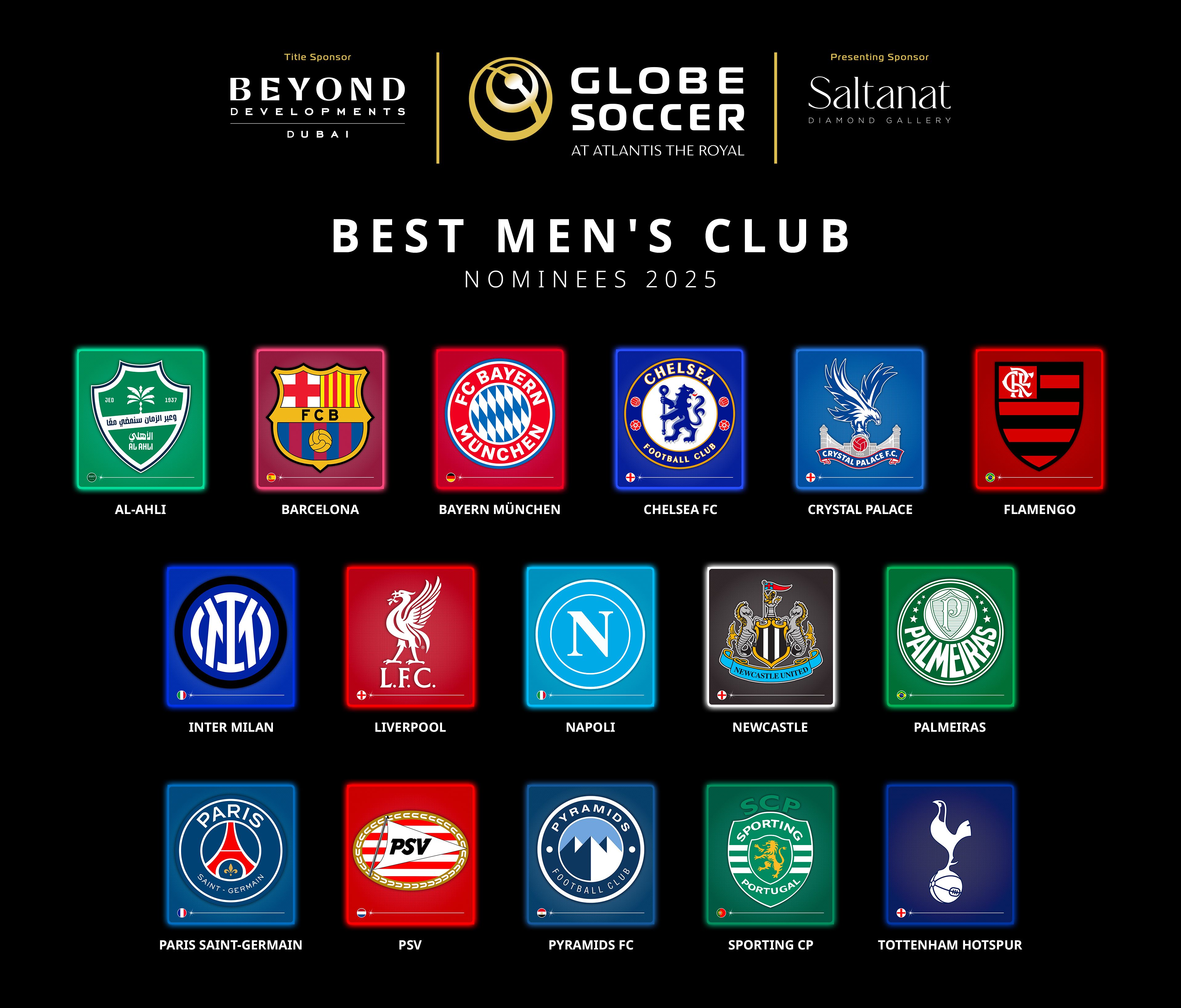 جوائز جلوب سوكر - جائزة أفضل نادٍ