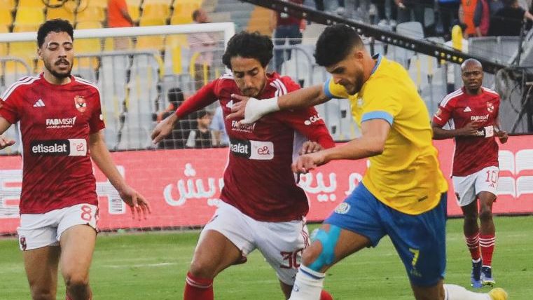 أحمد الشيخ في مباراة سابقة بين الإسماعيلي والأهلي