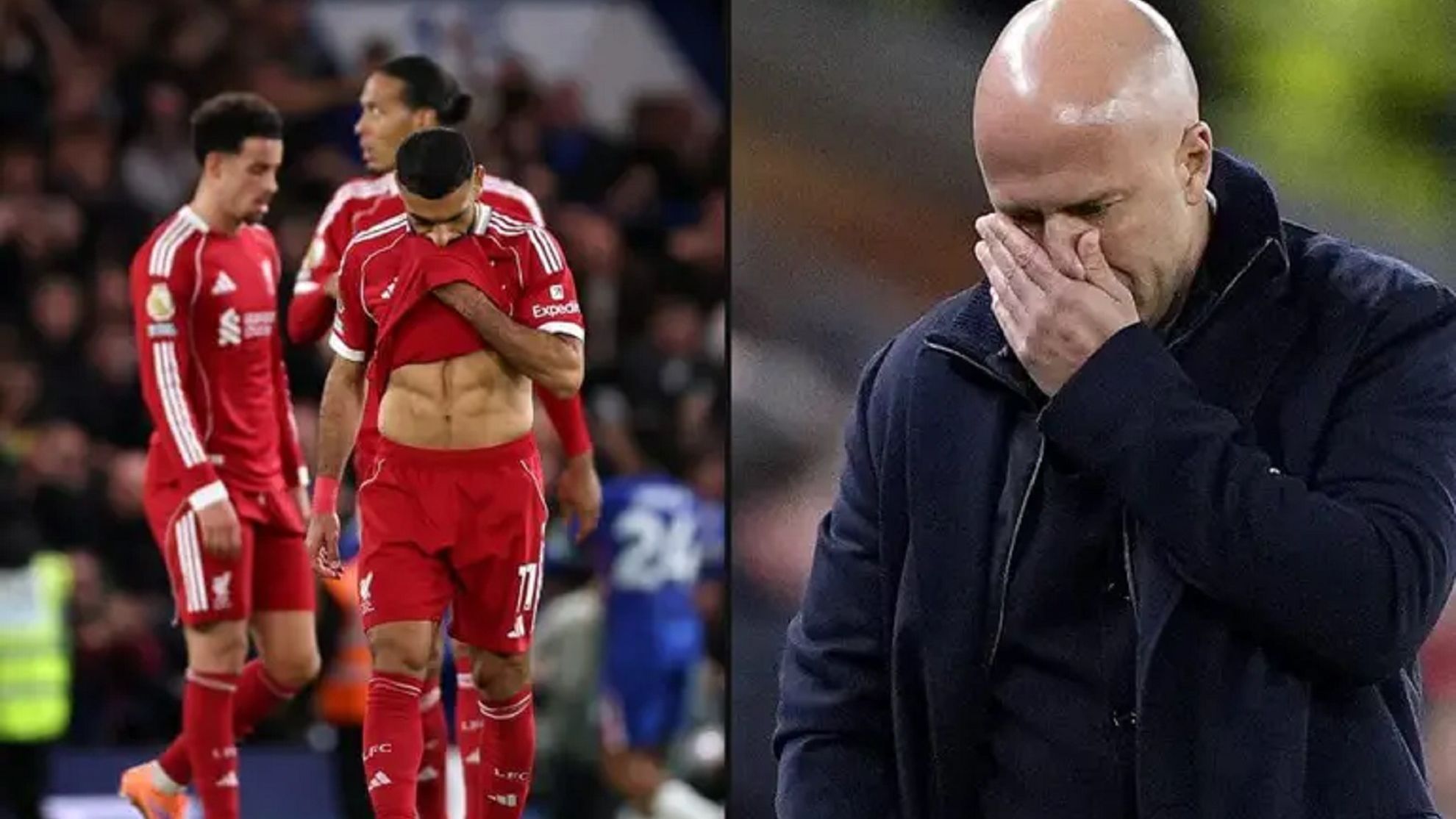 حزن محمد صلاح وأرني سلوت 2