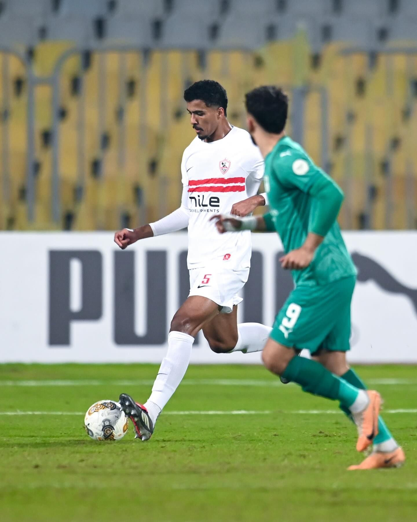 مباراة الزمالك والمصري في الكونفدرالية