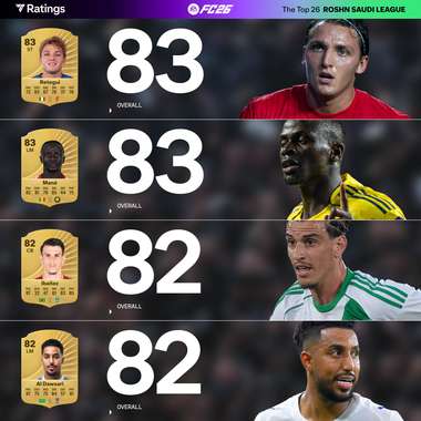 تقييم لاعبي الدوري السعودي في لعبة EA FC 26