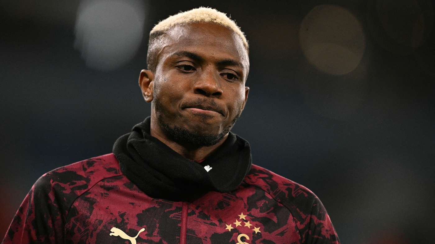Victor Osimhen Galatasaray v Manchester City