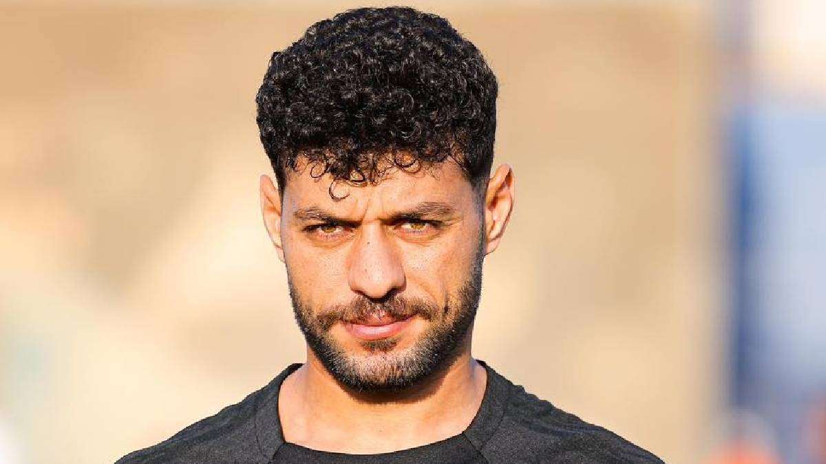 مصطفى شلبي لاعب البنك الأهلي