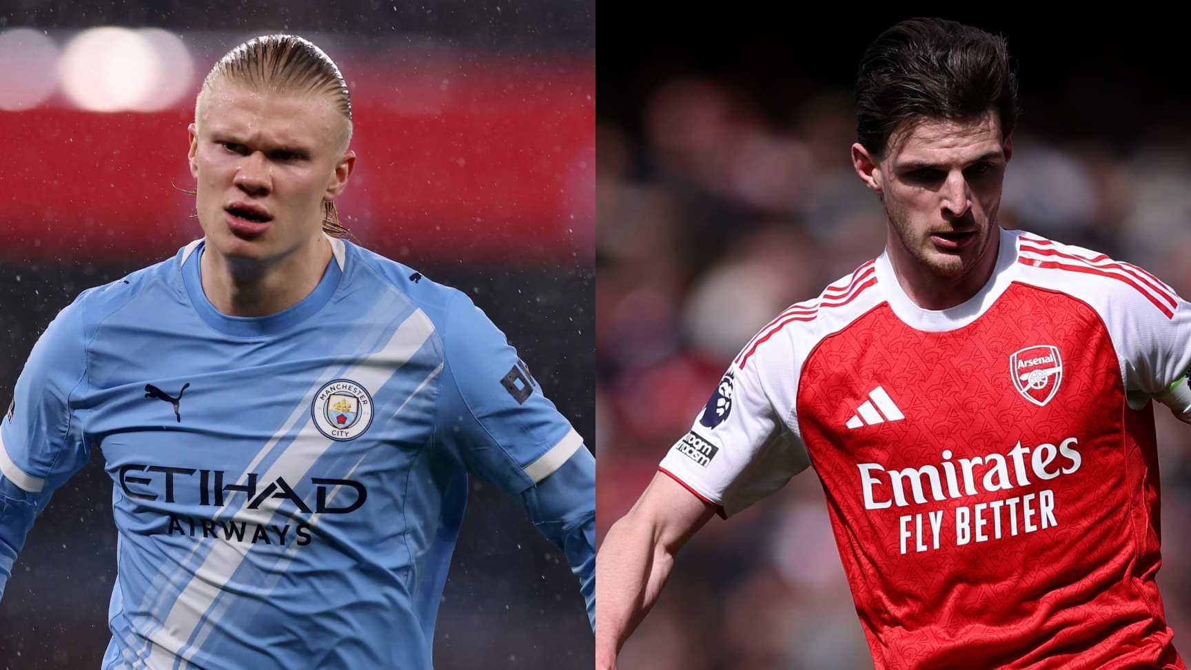 التشكيل الرسمي.. هالاند يتحدى رايس في موقعة السيتي وآرسنال