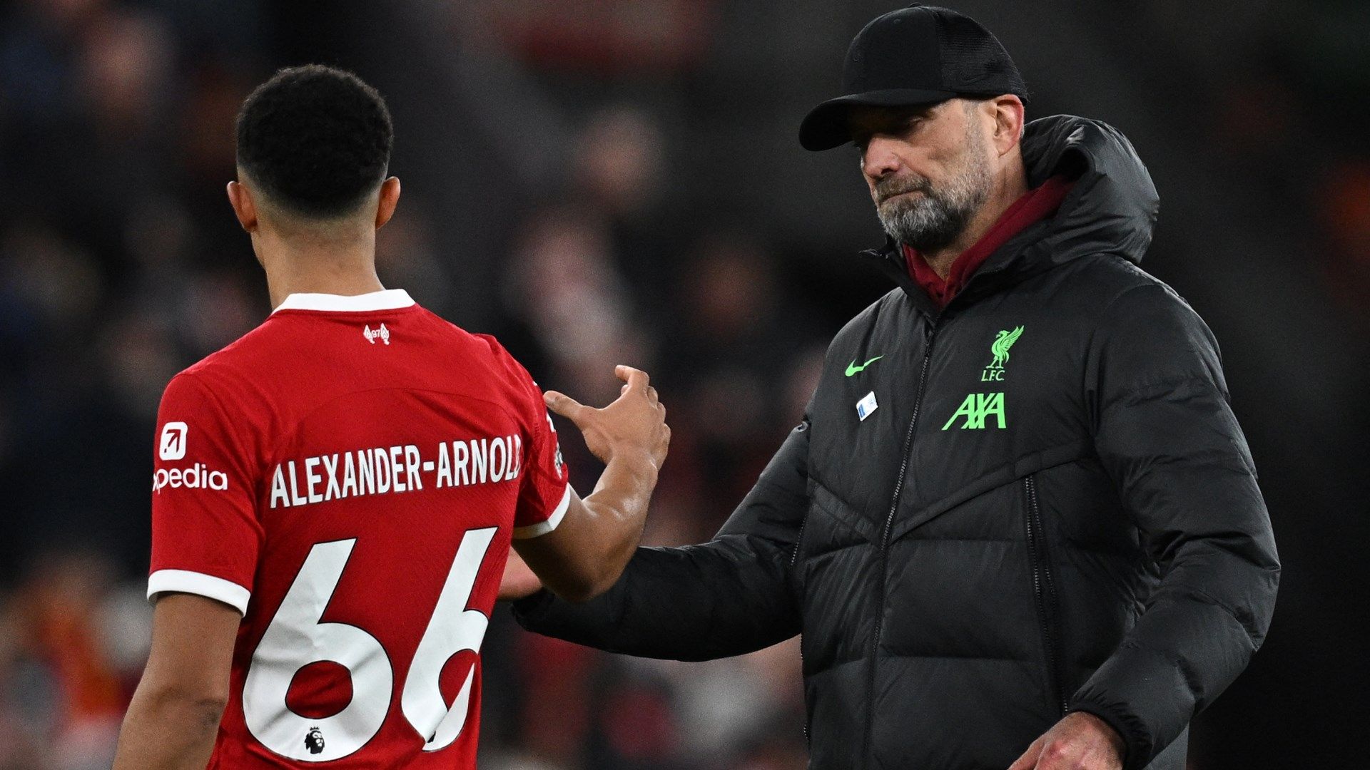 Trent Alexander Arnold Jurgen Klopp Liverpool 2023