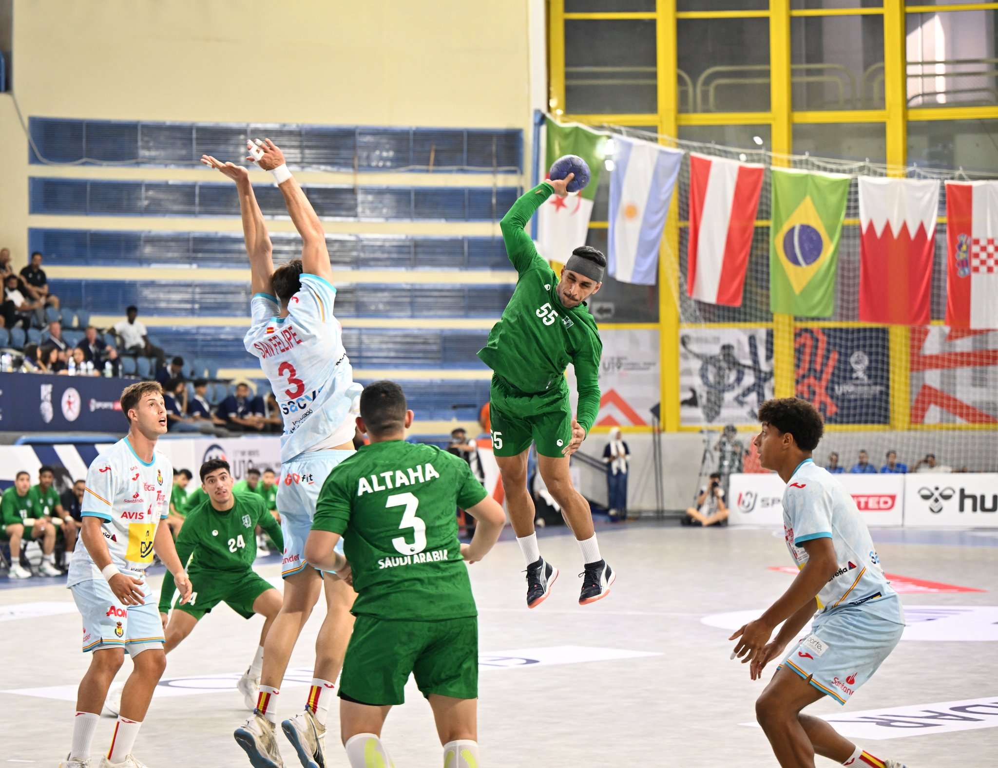 مباراة السعودية وإسبانيا في كأس العالم لناشئي كرة اليد