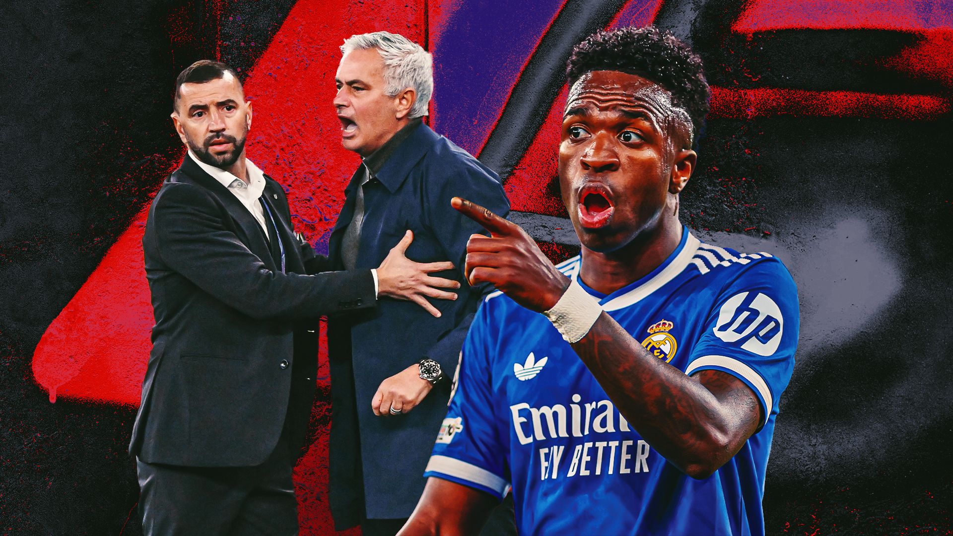 Jose Mourinho Vinicius Junior racism row GFX