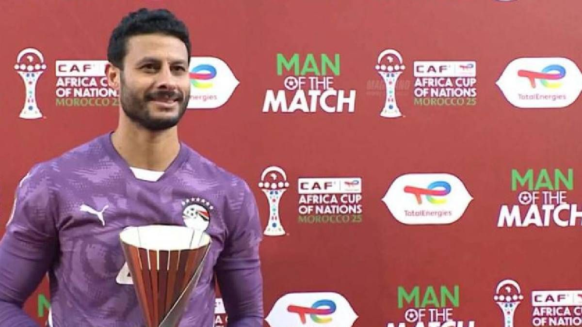 محمد الشناوي رجل مباراة مصر وجنوب أفريقي