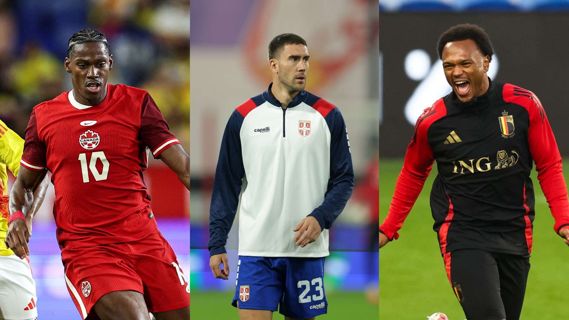 David Vlahovic Openda Canada Serbia Belgio