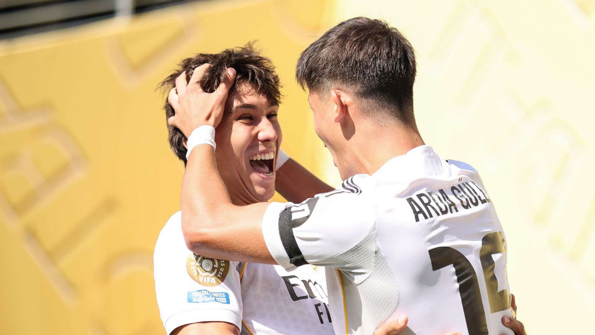 gonzalo garcia arda guler real madrid 2025 esulta urlo