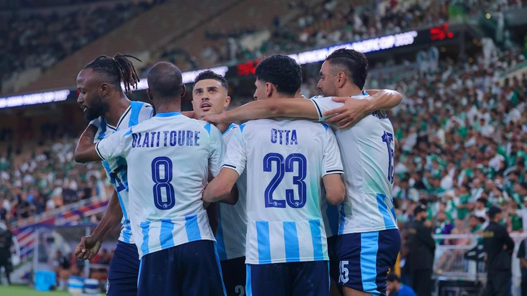 احتفال لاعبي بيراميدز